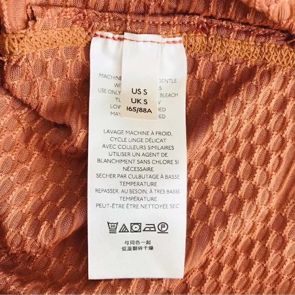 New! Free People Penny Top in Mesa Combo Rust Burnt Orange